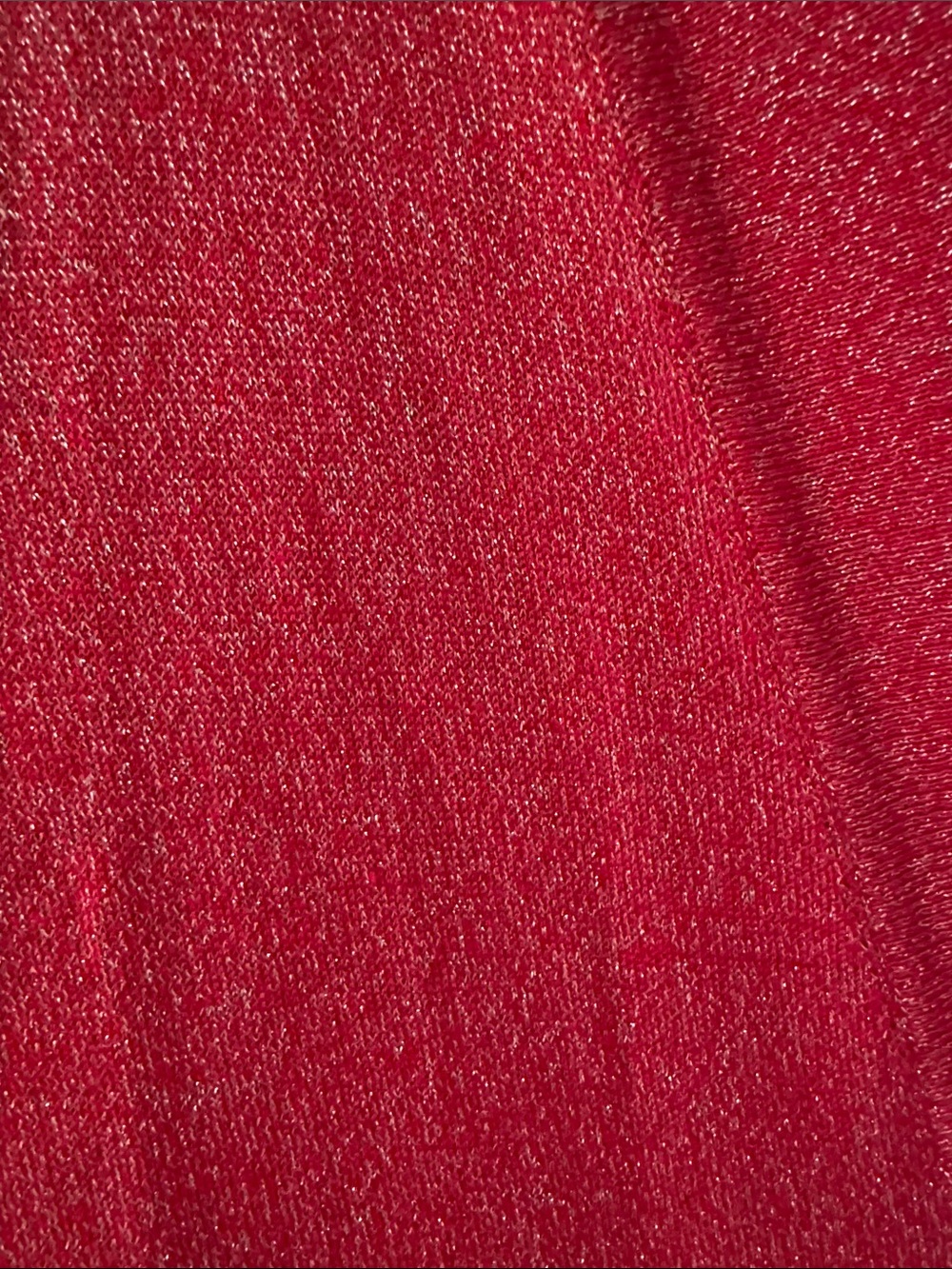 Ruby Rd. Shimmery Red Open-Front Cardigan - Picture 3 of 4